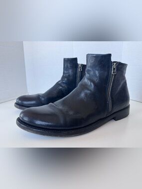 untamed street knighton noble double zip low ankle boots shoes size 47 EU